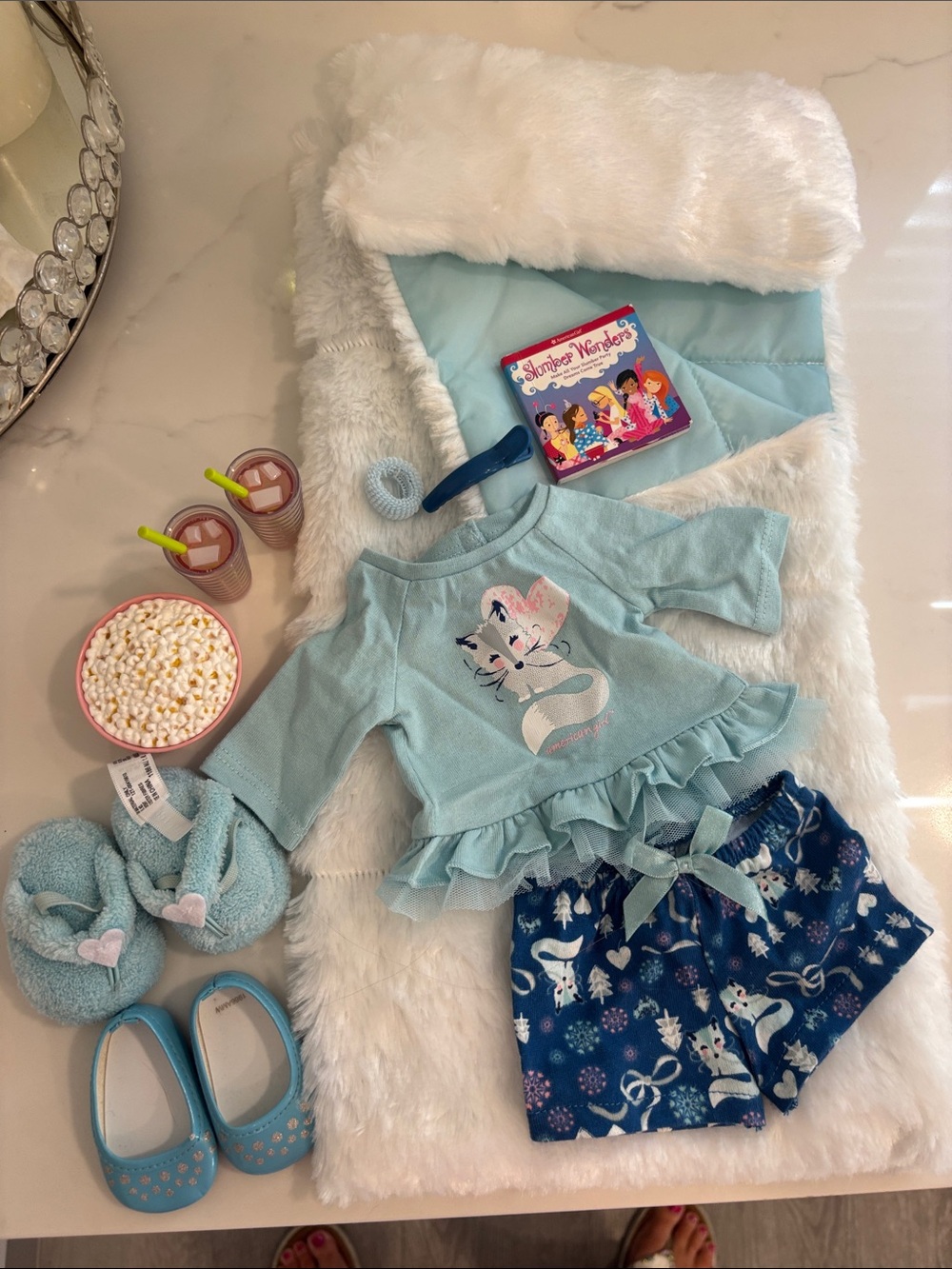 American Girl Doll Sleepover Set